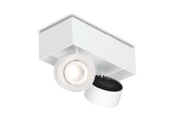 Aufbaustrahler Wittenberg 4.0 hb LED 2x12.7W weiss  230V/2700K 1200Lm L=195 B=96 H=91 IP20