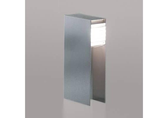 Aussenwegleuchte Monostep 26 INOX  GU5.3/12V excl.Transfo/20-50W  H=62 T=128xB=260