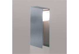 Aussenwegleuchte Monostep 26 INOX  GU5.3/12V excl.Transfo/20-50W  H=62 T=128xB=260