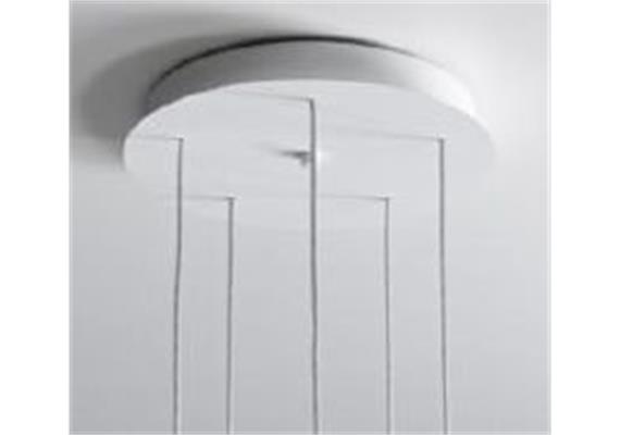 Baldachin 5er rund weiss D=240 H=40mm  RAL9010 inkl. Konverter