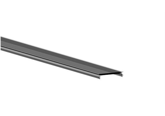 Blindabdeckung für Stromschiene Magneto 02 fumé  L=300cm B=26.2mm / Aus Kunststoff PC
