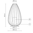 Boden-Stehleuchte CELL HP615 / 23W outdoor  240V/ E27 / D=55 H=88cm / IP65 | Bild 2