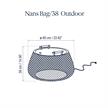 Boden-Tischleuchte Nans Bag/ 38 outdoor Brown  230V 21W 2200Lm 2400K D=21 D=60cm / IP44 | Bild 2