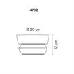 Bodenleuchte Dots 4695 7.8W DALI Beige D1  230V/ 2700K 750Lm D=20cm H=120 / IP64 | Bild 2