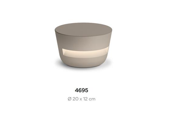 Bodenleuchte Dots 4695 7.8W DALI Beige D1  230V/ 2700K 750Lm D=20cm H=120 / IP64