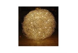 Bodenleuchte FIL DE FER 60cm Ringkern Gold  230V/ 12V G4 20x10W