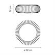 Bodenleuchte Meridiano 92 Led 9W khaki matt  230V/ 1x 9W 2700°K / D= 950 H=320 / IP64 | Bild 2