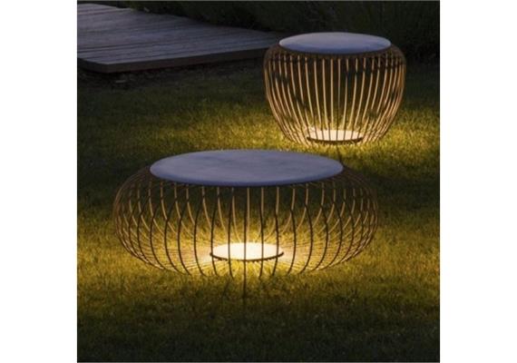 Bodenleuchte Meridiano 92 Led 9W khaki matt  230V/ 1x 9W 2700°K / D= 950 H=320 / IP64