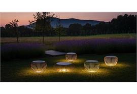 Bodenleuchte Meridiano 92 Led 9W khaki matt  230V/ 1x 9W 2700°K / D= 950 H=320 / IP64