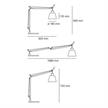 Body Tolomeo Basculante alu Pergamentpapier  240V 1x8W o. 1x46W E27  H=660mm D=180 | Bild 2