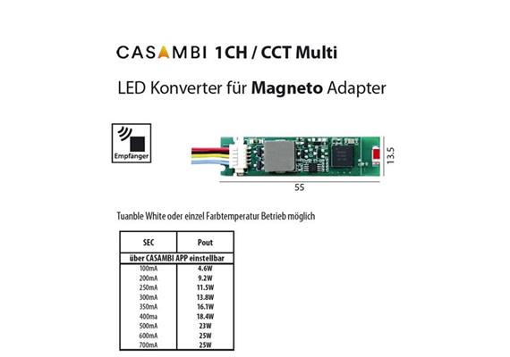 Casambi-Dimmeinmheit CCT für Magneto Adapter  DC 48V 25W 100-700mA / dim range 5-100%