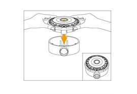 ClipLED Retrofit 10W zu Occhio RF-Piü C/B  230V/ B15LED 2700K CRI95