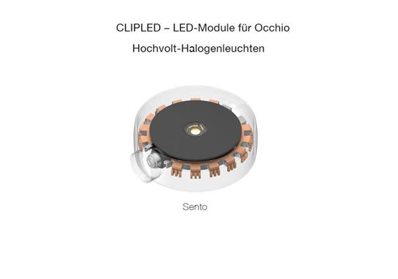 ClipLED Retrofit 20W zu Occhio RF-Sento A/D/E  230V/ B15LED 2700K CRI95