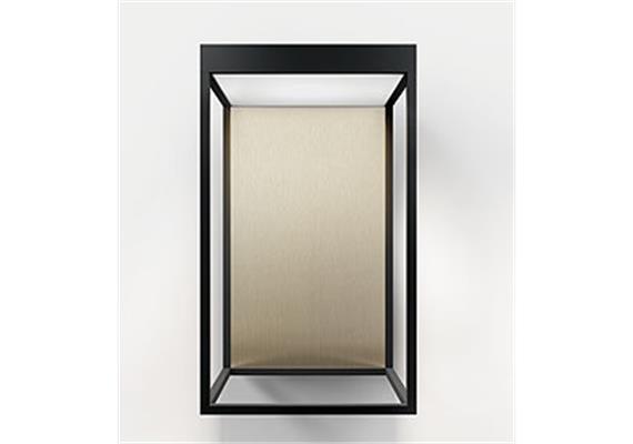 Cover für gic Wandleuchte gebürstet  H=217mm B=127