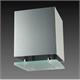 Decken Aufbaustrahler Kano II HV 50W silbergrau  230V/ GU10 1x 35-50W/ H=100 80x80