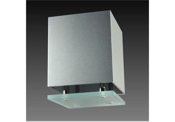 Decken Aufbaustrahler Kano II HV 50W silbergrau  230V/ GU10 1x 35-50W/ H=100 80x80