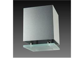 Decken Aufbaustrahler Kano II HV 50W silbergrau  230V/ GU10 1x 35-50W/ H=100 80x80