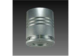 Decken Aufbaustrahler One IP55 HV 50W silbergrau  230V/GU10 1x 35W/ IP5 H=100 D=87