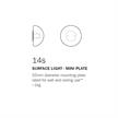 Decken- Wandleuchte 14s Mini Plate 1x1,5W LED  D=102mm T=51mm inkl. Konverter IP65 | Bild 2