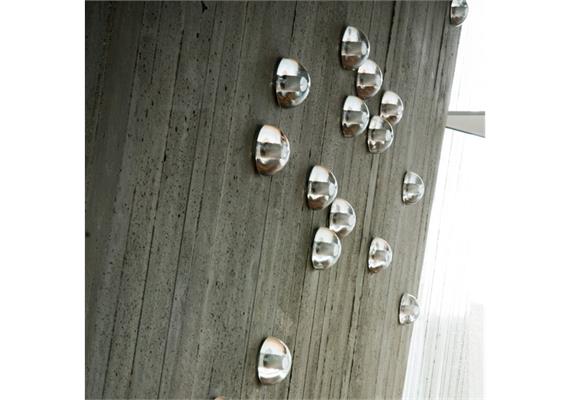 Decken- Wandleuchte 14s Mini Plate 1x1,5W LED  D=102mm T=51mm inkl. Konverter IP65