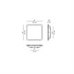 Decken-Wandleuchte Illusion weiss/transp.  230V/3000K 17W 1440lm B=230 x230 xH=40mm IP40 | Bild 2