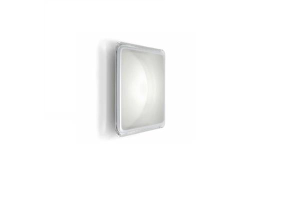 Decken-Wandleuchte Illusion weiss/transp.  230V/3000K 17W 1440lm B=230 x230 xH=40mm IP40
