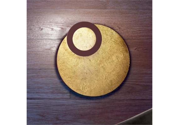 Decken-Wandleuchte Vera 50 / 25W weiss - schwarz  240V 2700K 2598lm D=500 H=14 / IP20