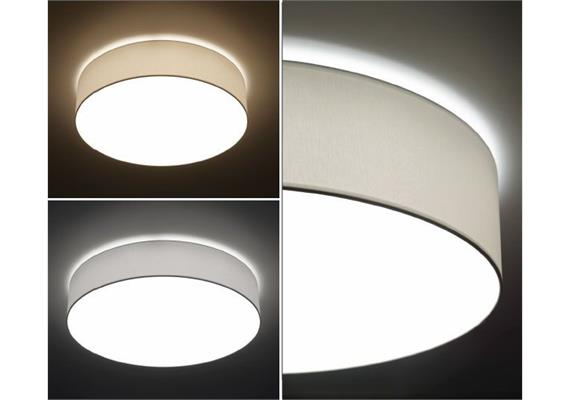 Deckenanbauleuchte ELENA XS D500 umbra 82  240V LED 25.9W 2700/3000K, 4‘070lm, IP20