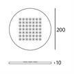 Deckenanbauleuchte Modul R49 LED 60° 9.8W  24V/DC/49Led 3000°K IP20 /D=200/H=10 | Bild 2