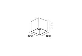 Deckenaufbauleuchte Box 1.0 LED 8W anthrazit  230V 2700K 670lm L=100x100x100mm IP65