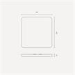 Deckenaufbauleuchte Cubic 64 LED 60° 10.5W 4000°K  24V/DC/64Led IP20 /240x240/H=20 | Bild 2