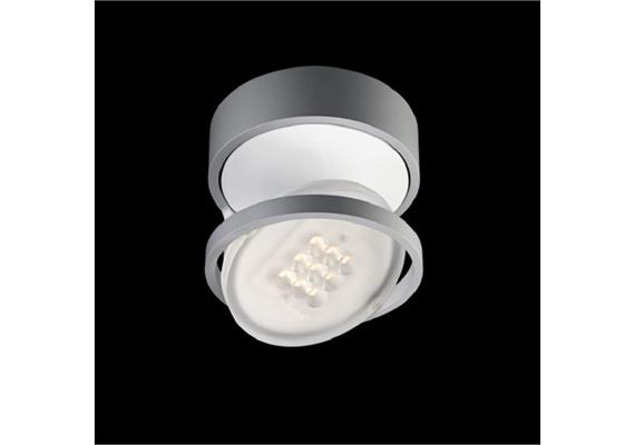 Deckenaufbauleuchte RIM R9 LED 4W weiss glanz  230V/DC/ 36 LED 3000*K /D=110/ H=85 IP20