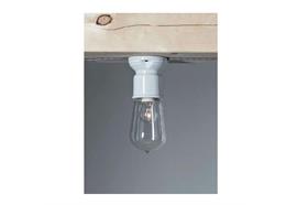 Deckenl. Novecento singola weiss matt  240V/E27 1x42W d=100 / IP20