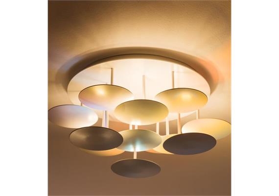 Deckenleuchte 7er Circles 42W weiss  240V 2700K 5600Lm D=450 H=390 IP20