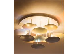 Deckenleuchte 7er Circles 42W weiss  240V 2700K 5600Lm D=450 H=390 IP20