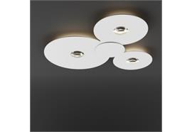 Deckenleuchte Bugia Mega weiss glänzend  2700K 3x15W / 4200lm B:79.6cm T: 76.5cm H: 5cm