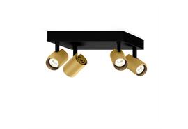 Deckenleuchte Ceno 4.1 2700K schwarz - gold  240V /L=175 B=110 H=26mm / IP20