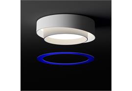 Deckenleuchte Centric LED 2700K creme matt  230V/ 1x15.2W 2x4W D=32cm H=10cm/ 3372lm