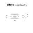 Deckenleuchte Dizco 16W weiss matt  230V 3000K 1150Lm CR90 D=400 H=65 /IP20 | Bild 2
