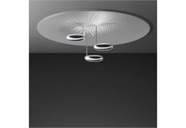 Deckenleuchte Droplet LED satiniert alu/ pol.chrom  3x29W LED 3241lm 3000K, D=1100 H=320