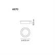 Deckenleuchte DUO 26.5W Led graphit  230V 2500lm 2700°K D=475 x H=125 /IP20 | Bild 2