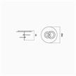 Deckenleuchte HULA HOOP P2 LED 42W weiss/gold  240V/2700K 7285lm / H=40cm D=66cm | Bild 2
