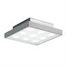 Deckenleuchte Ledoros Alu gebürstet  230V 36 LED's 24W 1300lm 2700K 200x200x30cm