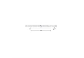Deckenleuchte MITO alto 100 up 45W silbermatt 2900lm  L=1030 mm H=52 mm, integr. Konverter