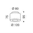 Deckenleuchte Reef 33W Alu gebürstet  240V/G9 max. 2700K D=120 H=95 | Bild 2