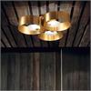 Deckenleuchte SOUND OR3 LED gold gebürstet  230V 9W 3000K/ L=600 B=56 H=14/ IP20