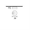 Deckenleuchte SOUND PL1 LED gold gebürstet  230V 3W 3000K/ D=30 H=13/ IP20 | Bild 2