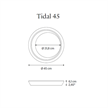 Deckenleuchte Tidal 45 / 30W champagner matt  230V 3000K 5092Lm D=45 H=6.1cm IP20 | Bild 2