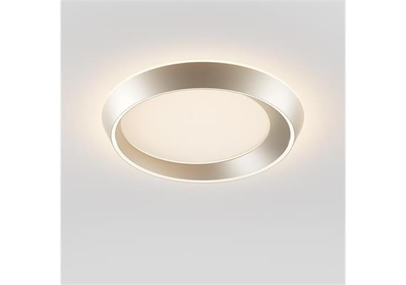Deckenleuchte Tidal 60 /38W champagner matt  230V 3000K 6860Lm D=60 H=6.1cm IP20