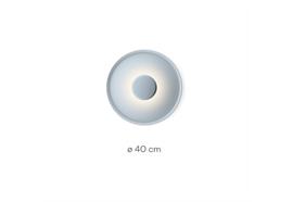 Deckenleuchte Top 40 / 18W LED weiss matt  230V / 2700K 2050lm D=400 H=100mm IP20